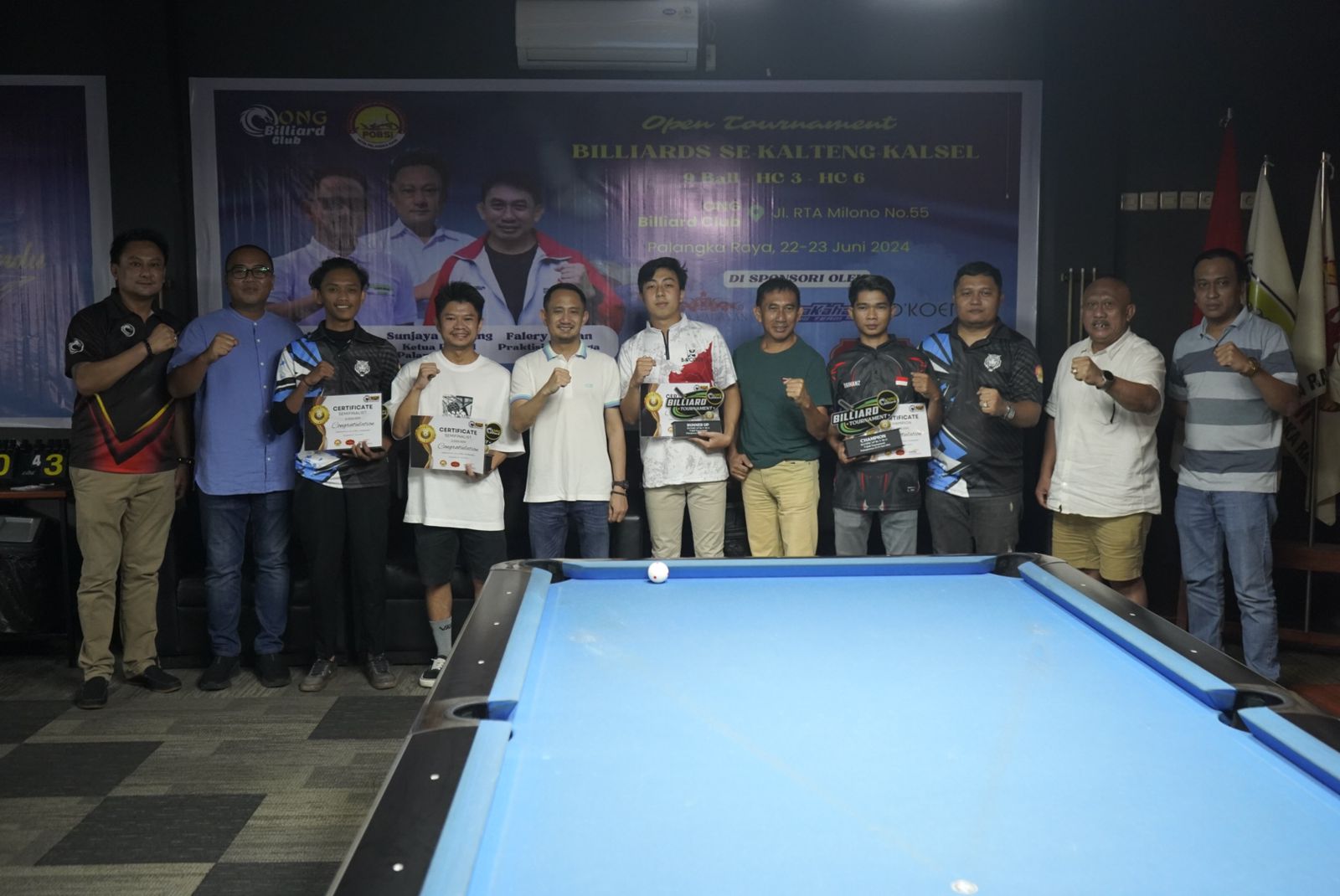 Falery Tuwan Hadiri Turnamen Billiard se-Kalselteng, Berharap Lahirkan Atlet Berprestasi