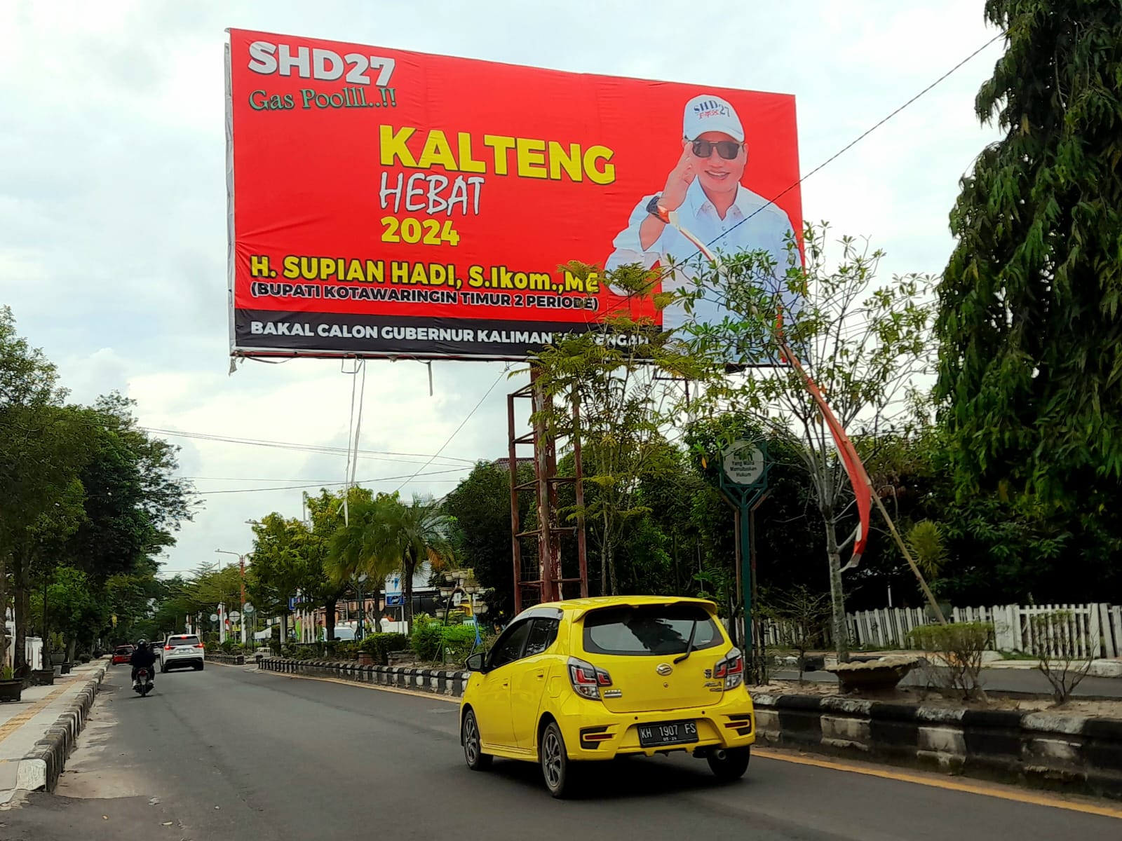 Baliho SHD Bacalon Gubernur Kalteng Terpasang Tiap Penjuru Kota Sampit