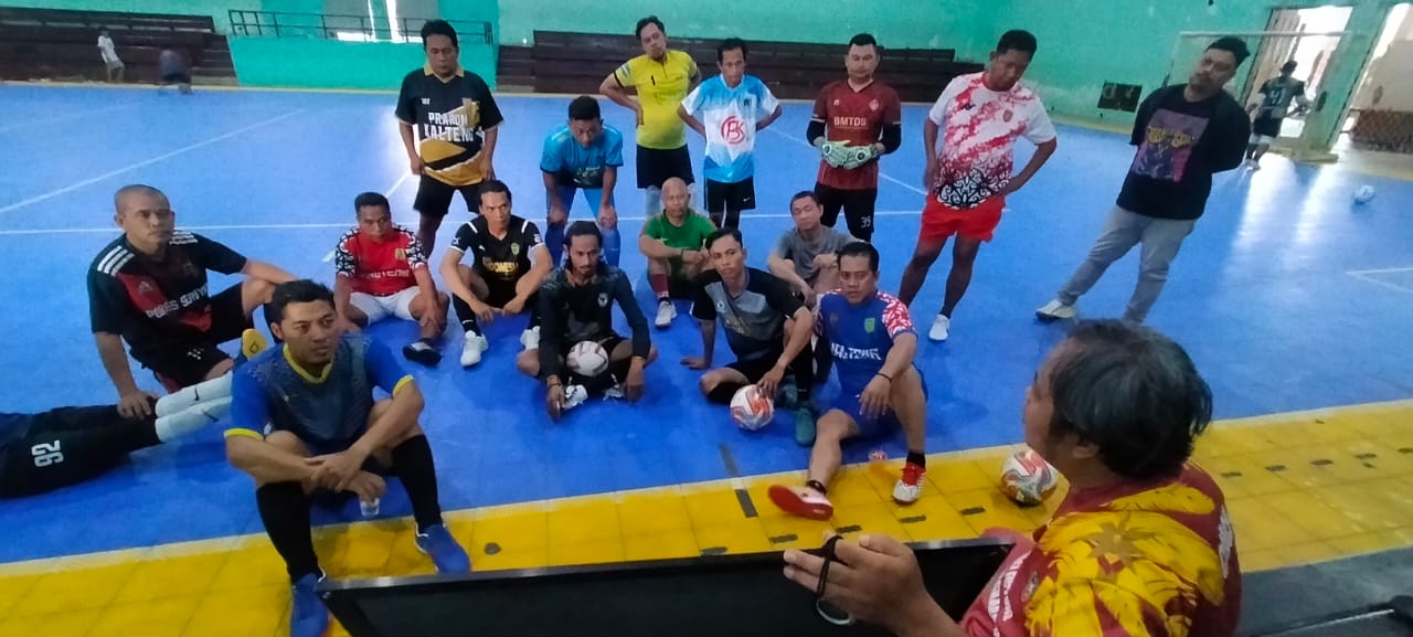 Porwarnas XIV Banjarmasin, Pemain Futsal ‘Dihajar’ Latihan Fisik