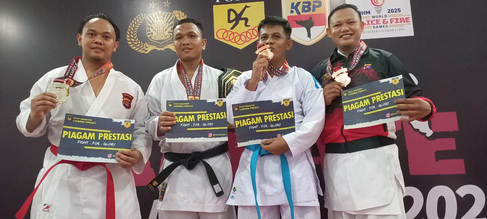 Personel Polres Lamandau Raih Medali Perunggu di Kejuaraan Karate Kapolri 2024