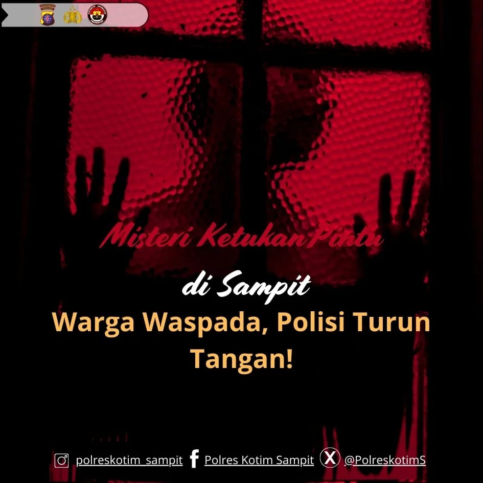 Misteri Ketukan Pintu di Sampit Warga Diminta Waspada, Polisi Turun Tangan!