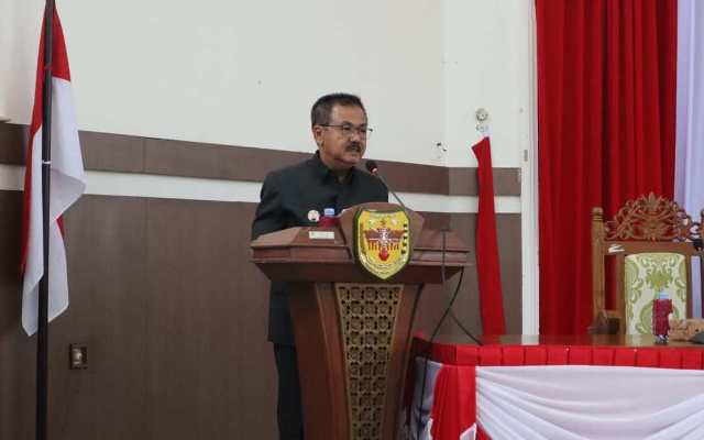 Rapat Paripurna DPRD Gunung Mas, Pemkab Sodorkan Raperda Perubahan 2024 